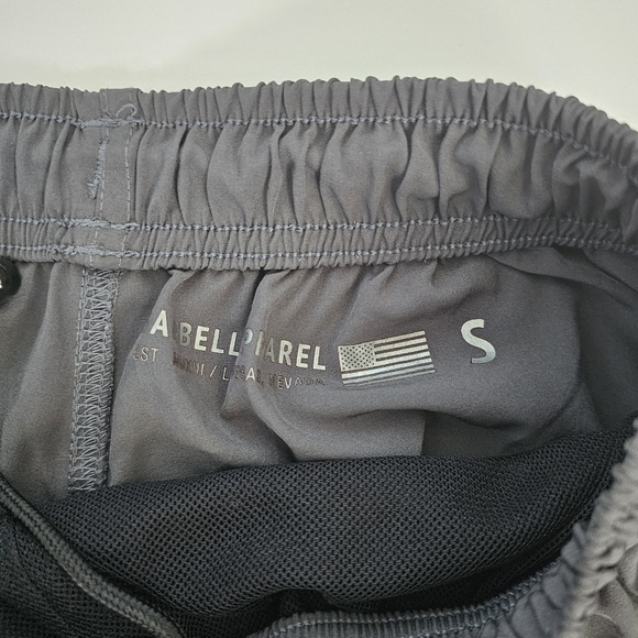 Barbell Apparel Shorts Mens Small Athletic Stretch Drawstring Zip Pocket Gym Fit - Picture 5 of 6